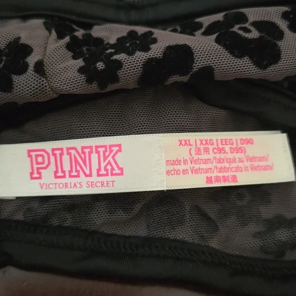 PINK Velvety Lightly Lined Bralette XXL - Picture 5 of 7